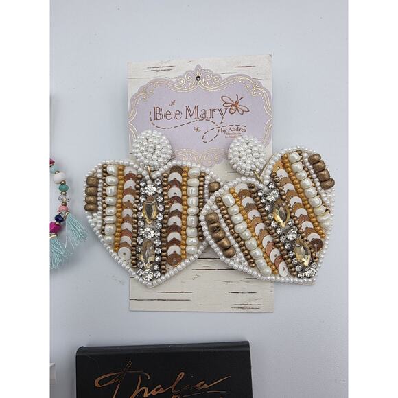 Hearts Fashion Jewelry Lot Earrings 90's Funky - Picture 5 of 6